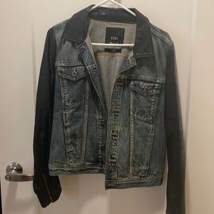 Madewell denim/leather jacket